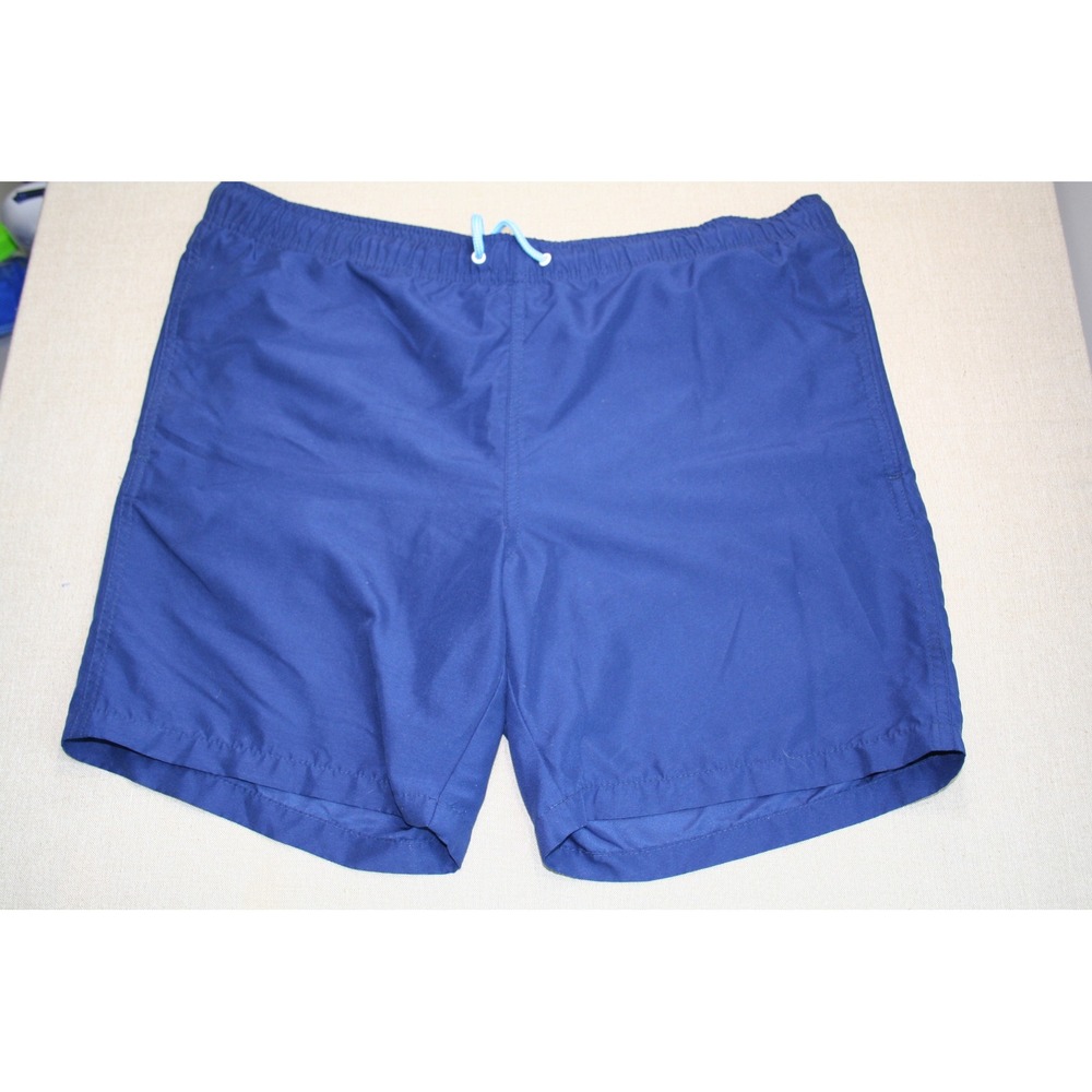 Crown & Ivy Womens Navy Blue Swim Shorts Board Trunks Mesh Lined Medium